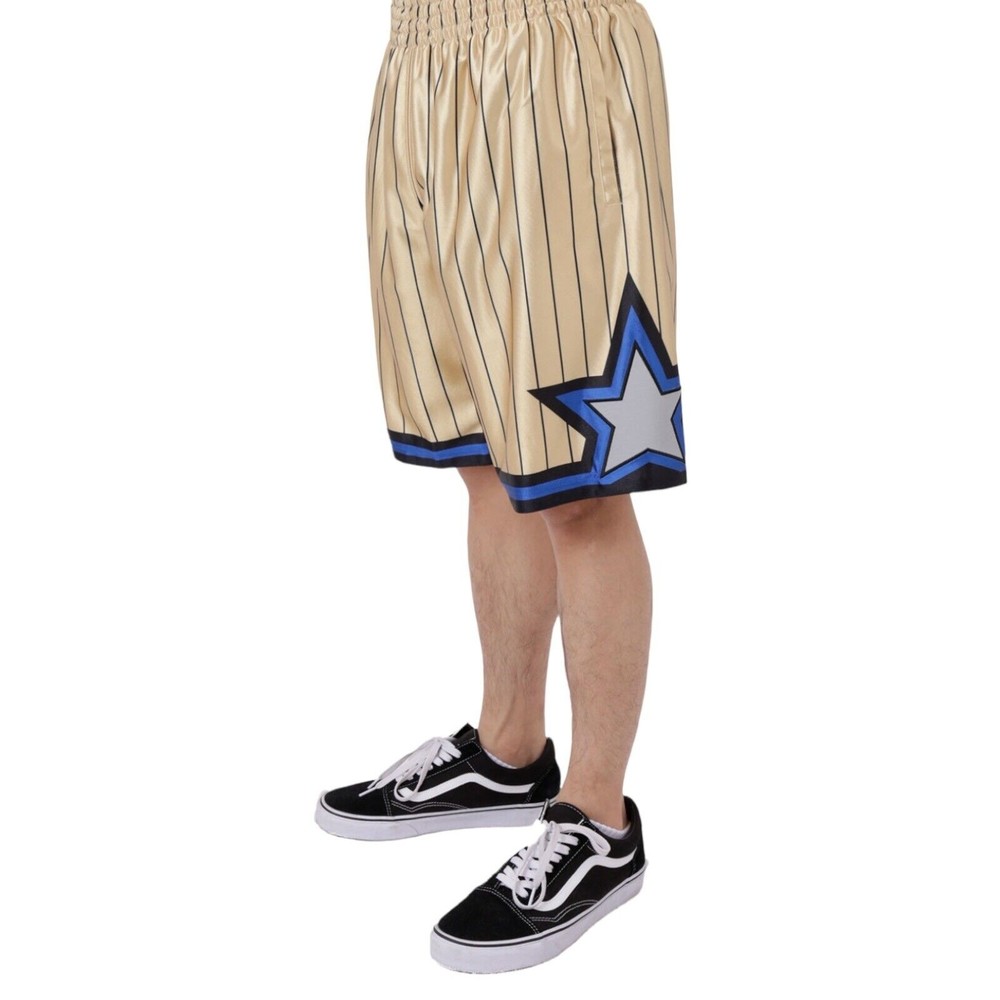 Mitchell & Ness Orlando Magic Gold 75th Anniversary Swingman Shorts